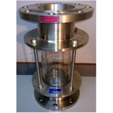 FULL VIEW TYPE SIGHT FLOW INDICATOR SS FABRICATED [FLANGE END TYPE]